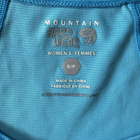 Mountain Hardwear Womens Small Blue Pattern Printed Tank Top Athletic - Picture 3 of 7